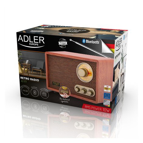 Adler | AD 1171 | 10 W | Brown | Retro Radio - 7
